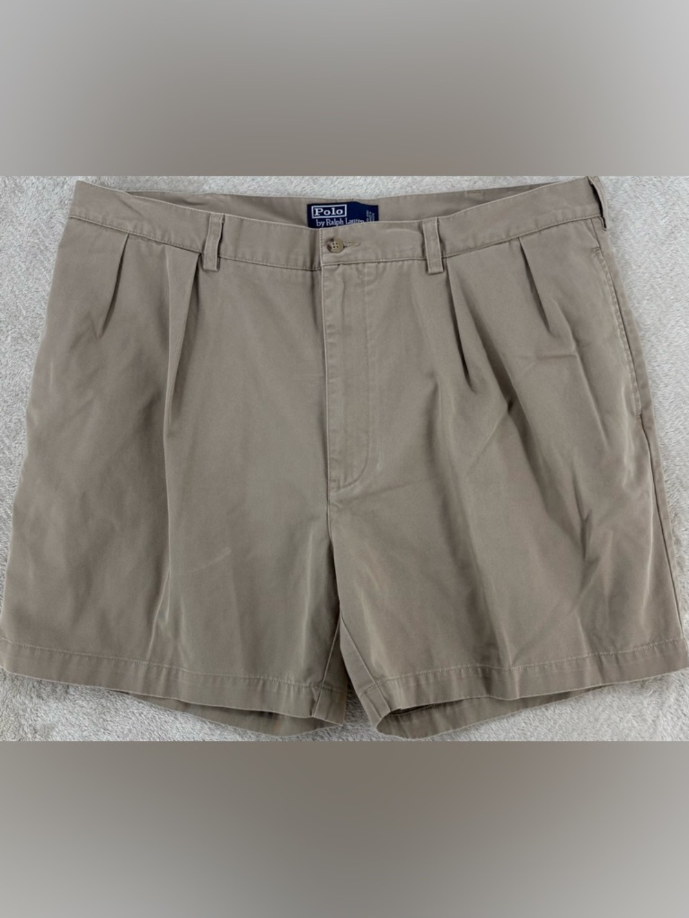 Polo Ralph Lauren Men's Khaki Shorts Size 40 Classic Fit Casual Chino Summer